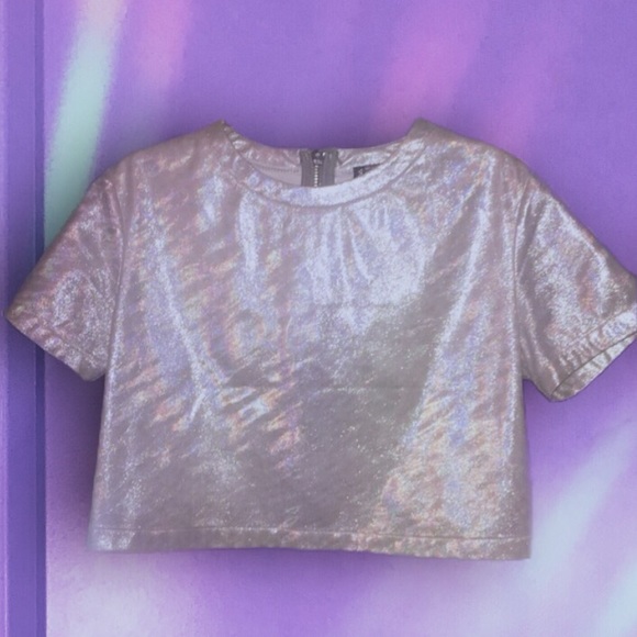 Holographic Rehab Crop Top - Picture 3 of 8